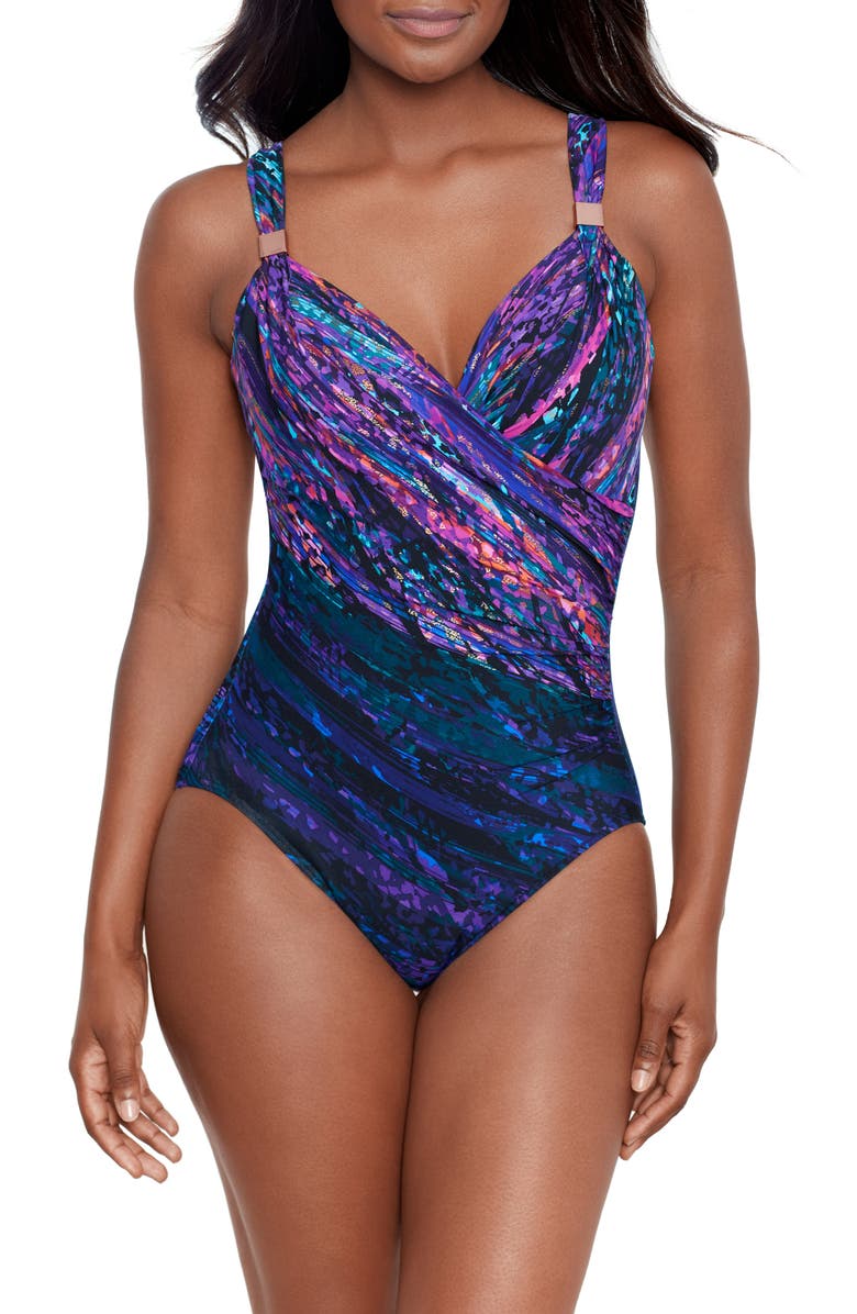 Miraclesuit<sup>®</sup> Mood Ring Siren One-Piece Swimsuit, Main, color, 