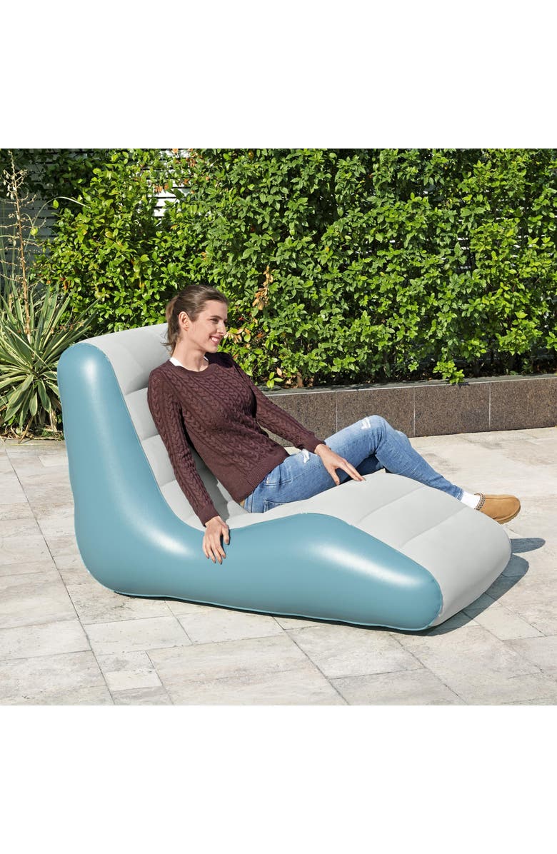 Bestway Leisure Luxe Inflatable Chaise Lounger, Alternate, color, Multicolored