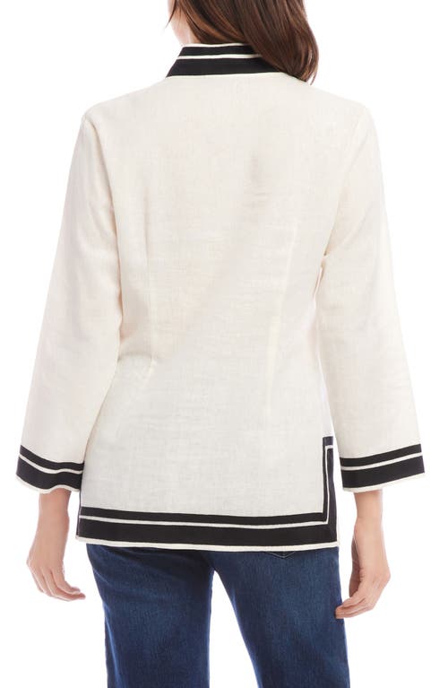 KAREN KANE KAREN KANE THE ST. TROPEZ LINEN BLEND TUNIC