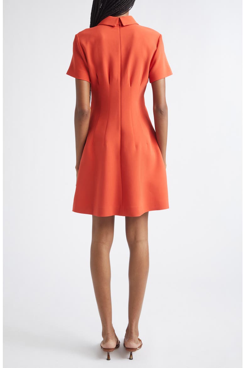 Marlie Short Sleeve Minidress, Alternate, color, CORAL ORANGE