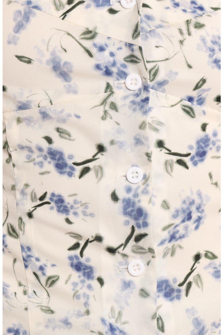 Jia Floral Button-Up Tank, Alternate, color, IVORY FLORAL