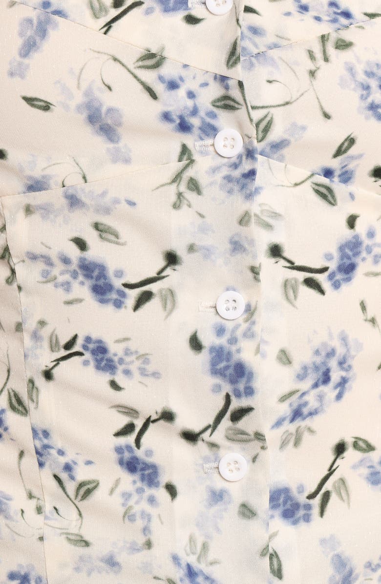 Petal & Pup Jia Floral Button-Up Tank, Alternate, color, Ivory Floral