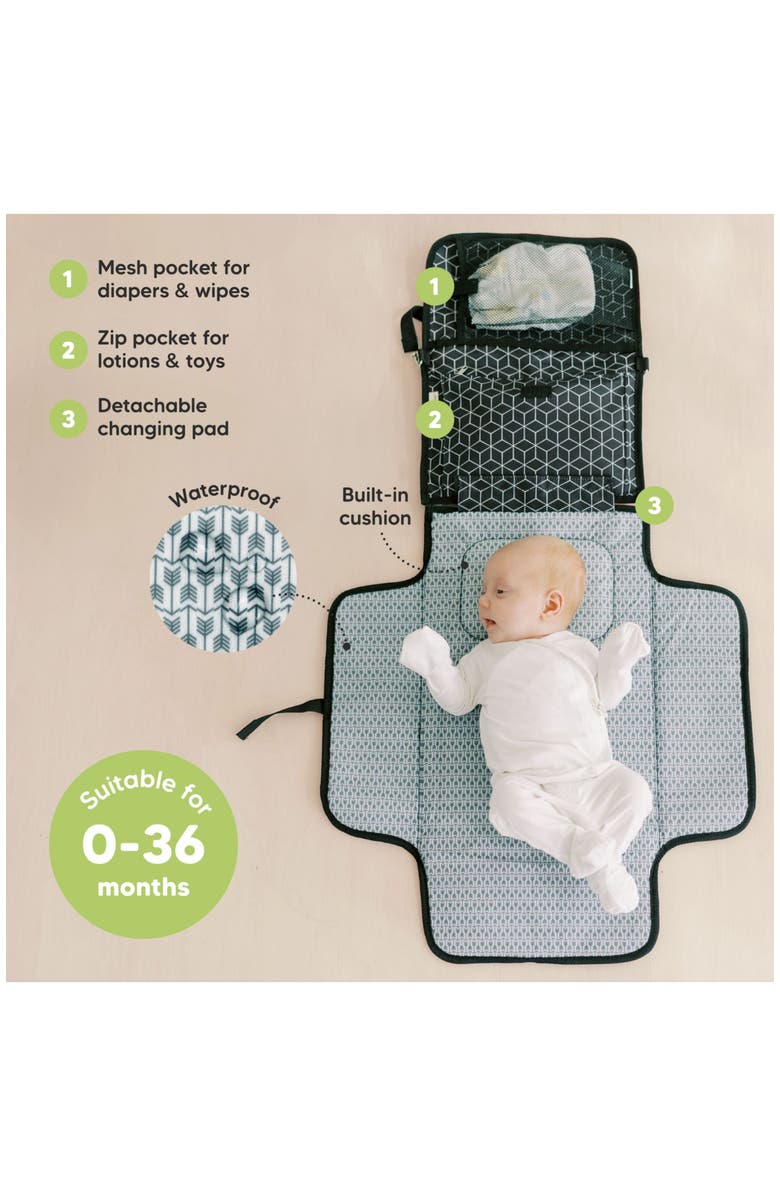 KeaBabies Ezee Diaper Changing Pad, Alternate, color, Black Geo