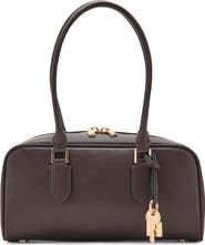 MANGO Faux Leather Bowling Bag