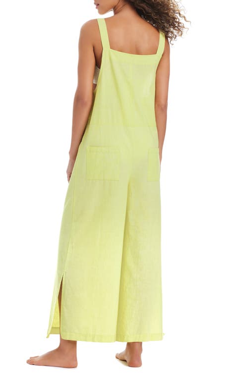 Sanctuary Tie Strap Cotton & Linen Cover-up Overalls