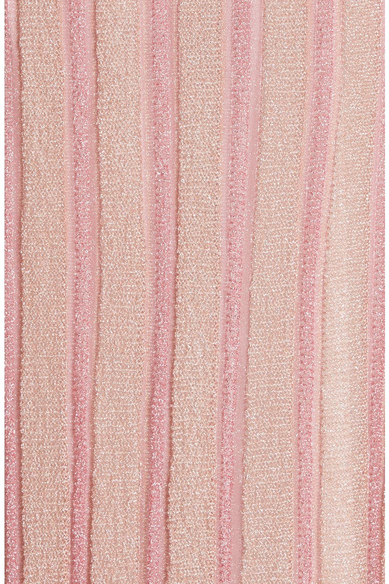 Metallic Knit Gown, Alternate, color, PINK