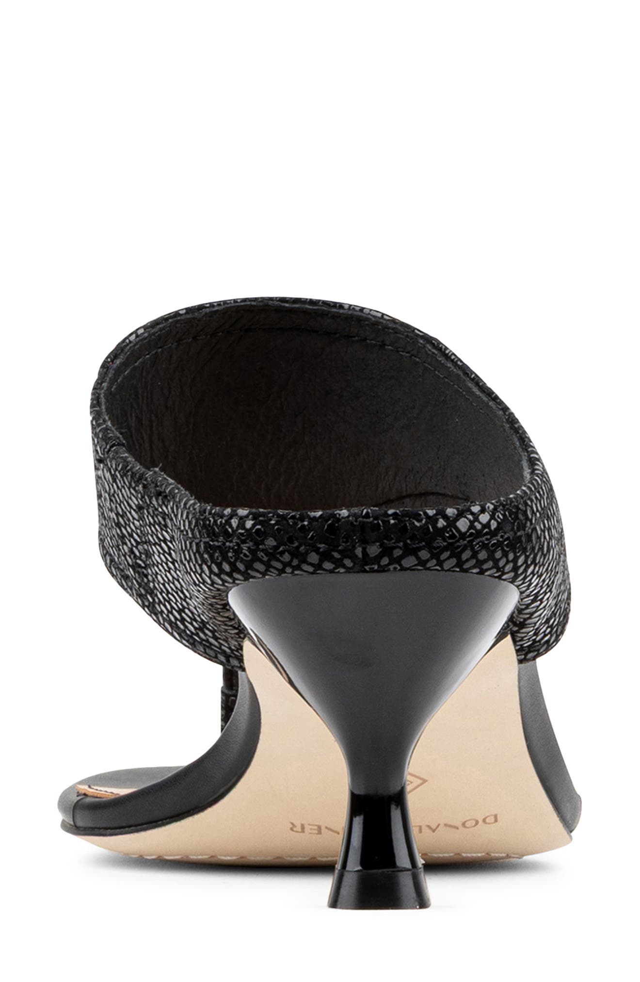Lucynda Kitten Heel Flip Flop, Alternate, color, BLACK