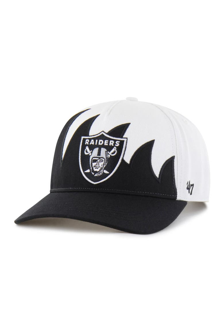 Men's '47 White Las Vegas Raiders Jagged Hitch Adjustable Hat, Main, color, White
