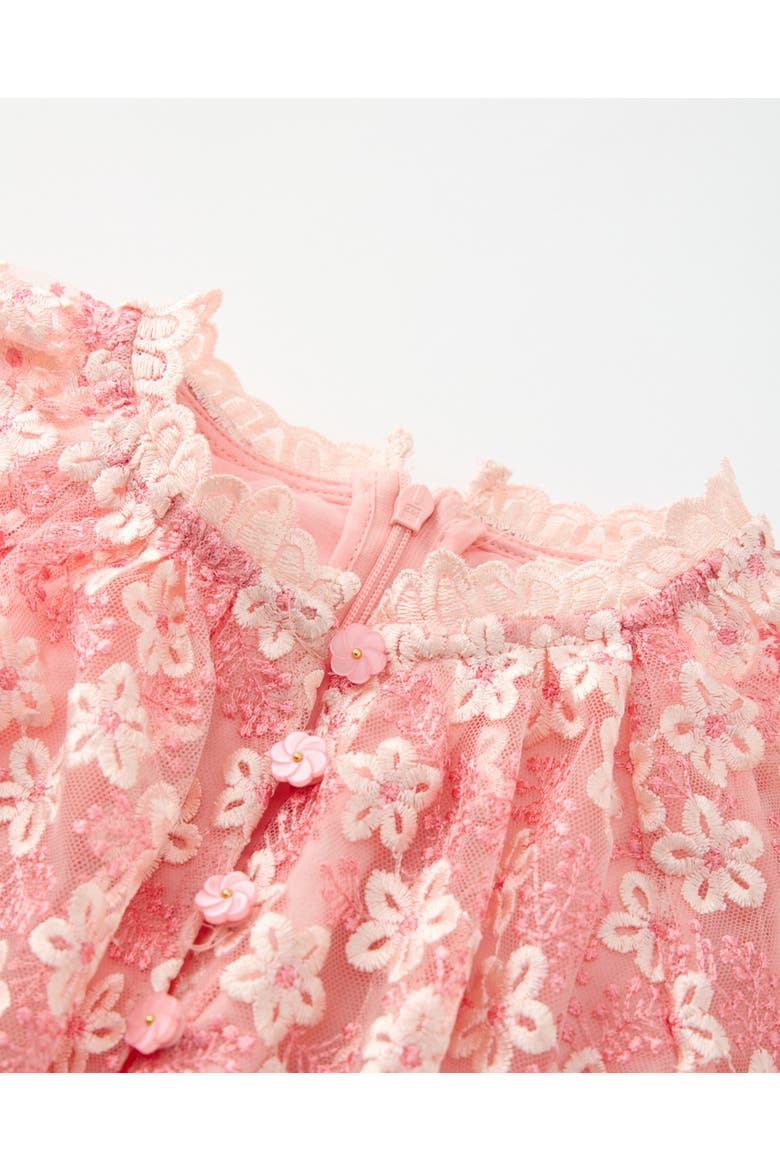 Julia Embroidered Mini Dress, Alternate, color, Peach