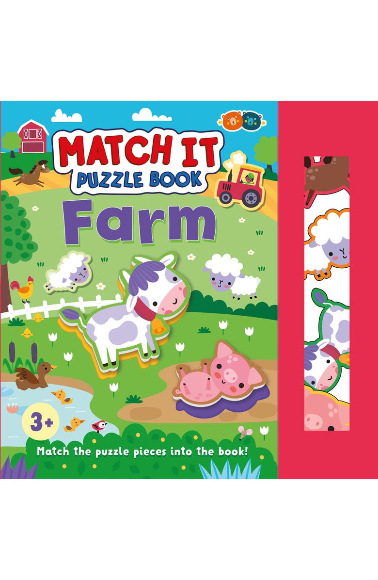 Buddy & Barney Match It Puzzle Book, Farm, Jigsaw Activity Storybook, Kids 3+, Main, color, Multicolored