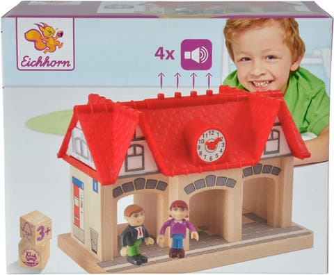 3 Piece Wooden Soundstation For Trains