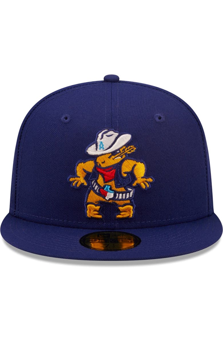 New Era Men's New Era Royal Amarillo Sod Poodles Authentic Collection 59FIFTY Fitted Hat, Alternate, color, Royal
