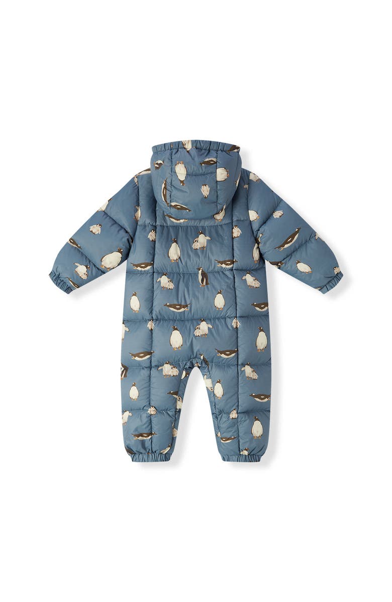 Milkbarn Puffy Down Jumpsuit, Alternate, color, Penguin