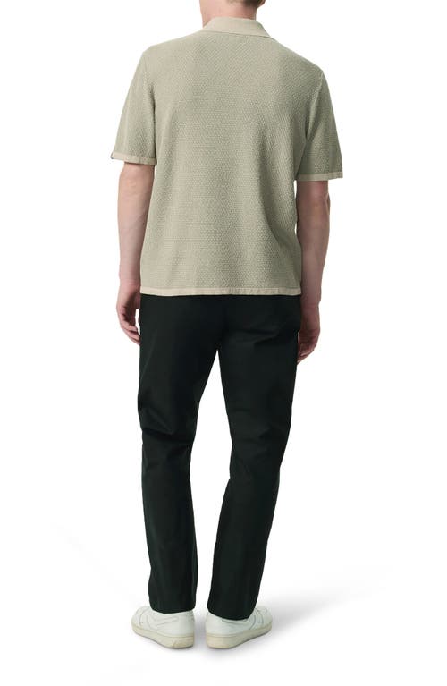 Rag & Bone Zigzag Avery Zuma Toweling Camp Shirt In Green