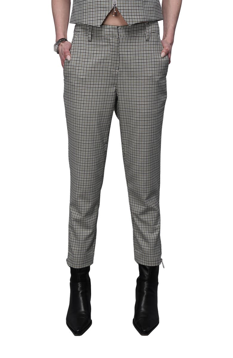 WILDFANG The Empower Zipper Slim Crop Pant, Main, color, Dark Teal