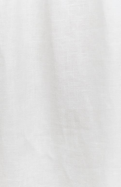 Shop Reformation Sleeveless Linen Cutaway Vest In White