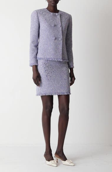 ST. JOHN Sinclair Monroe Tweed Jacket | Nordstrom