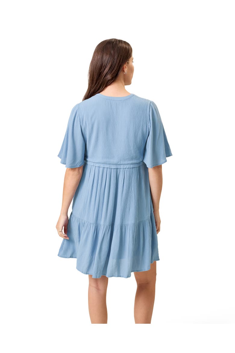 Marlowe Nursing Mini Dress, Alternate, color, Vintage Blue