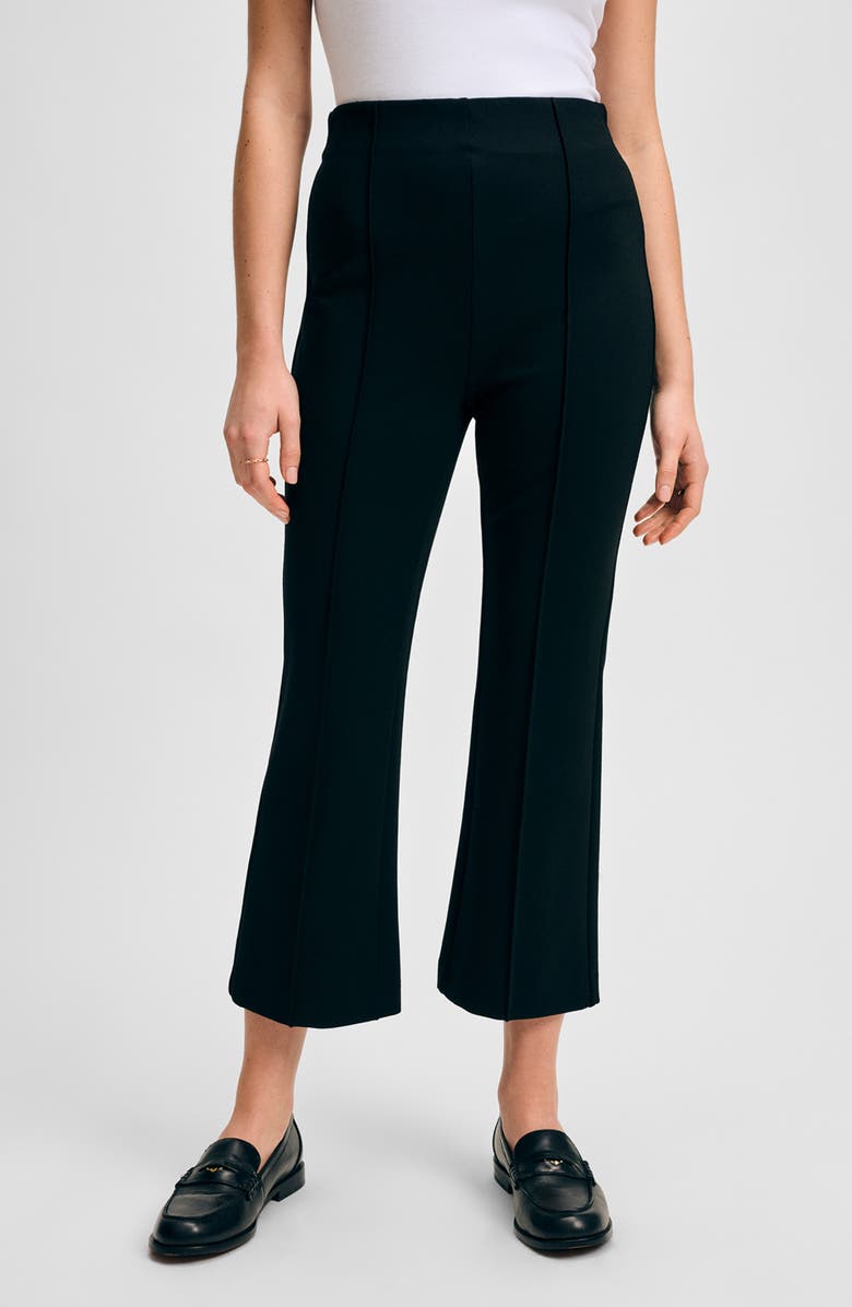 Isaac Mizrahi New York Ponte Ankle Kick Flare Pants, Main, color, 