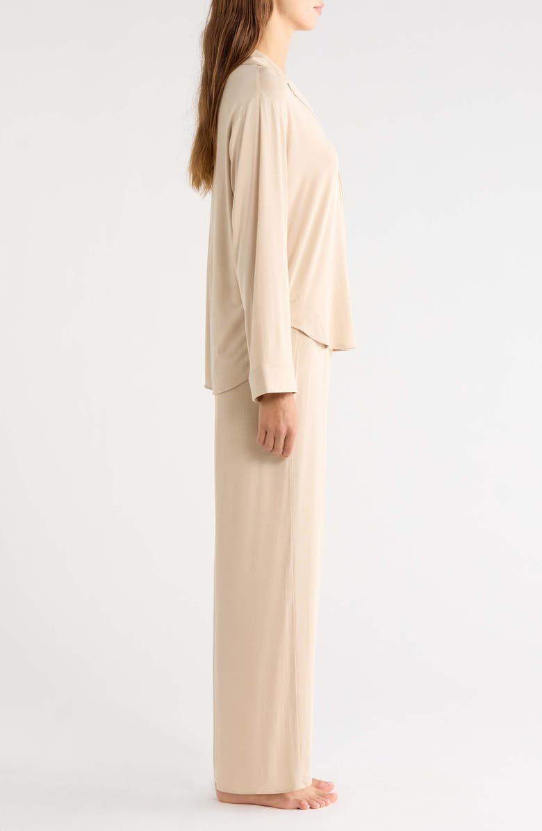 Lacoste Loungewear Two-Piece Pajama Set, Alternate, color, Lionne