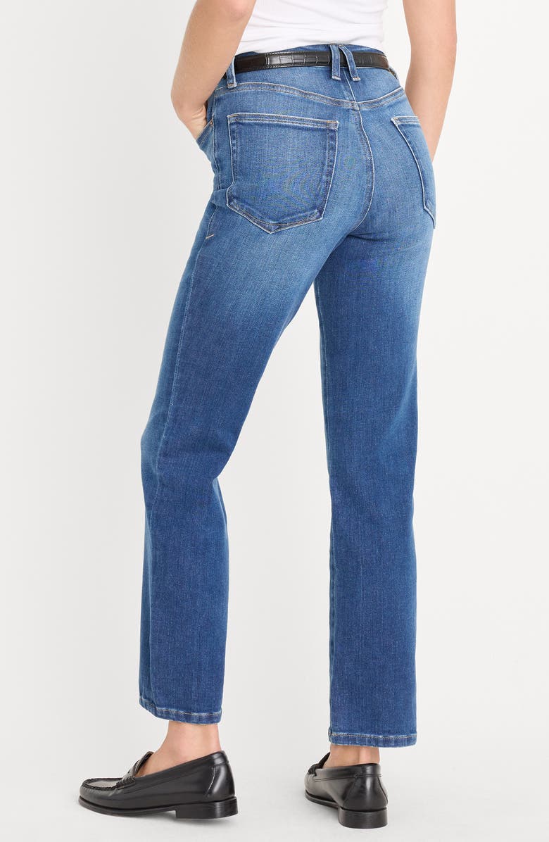 Good American Soft-Tech Good Legs Ankle Straight Leg Jeans, Alternate, color, Indigo1233