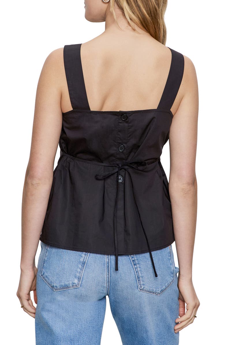 Sanctuary Desert Cotton Poplin Tank, Alternate, color, Black
