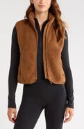 Zella Summit Faux Shearling Hybrid Vest