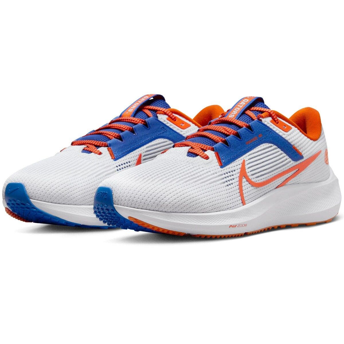 Nike Unisex Nike  White Florida Gators Zoom Pegasus 40 Running Shoe, Main, color, 