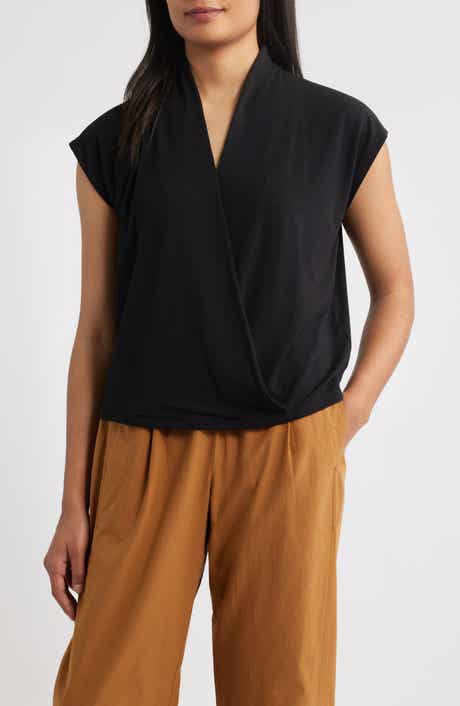Eileen Fisher Cap Sleeve Boxy Top