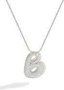 Mint & Lily Pave Bubble Initial Necklace
