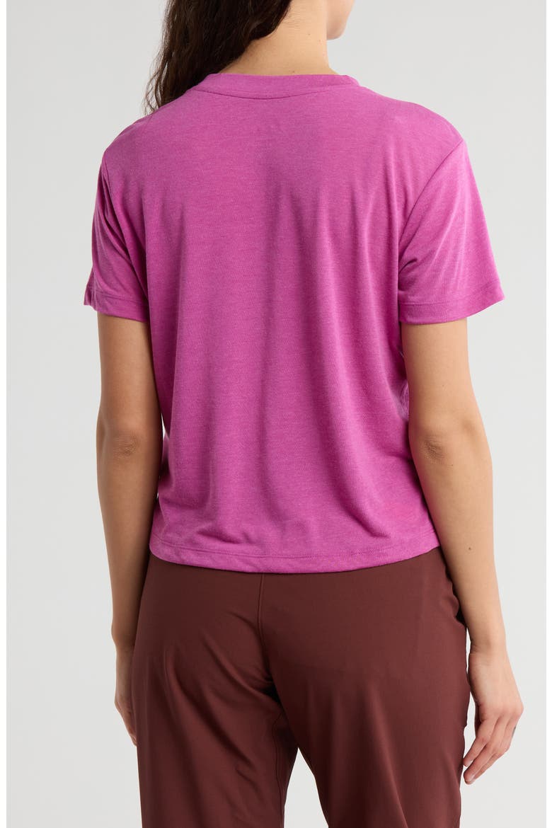 Paseo Travel Crop T-Shirt, Alternate, color, FOXGLOVE
