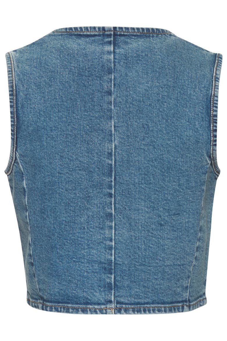 Denim Vest, Alternate, color, Blue Wash