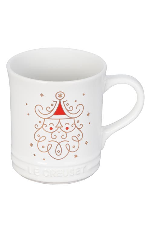 Le Creuset 14-Ounce Snowman Stoneware Mug in Santa 