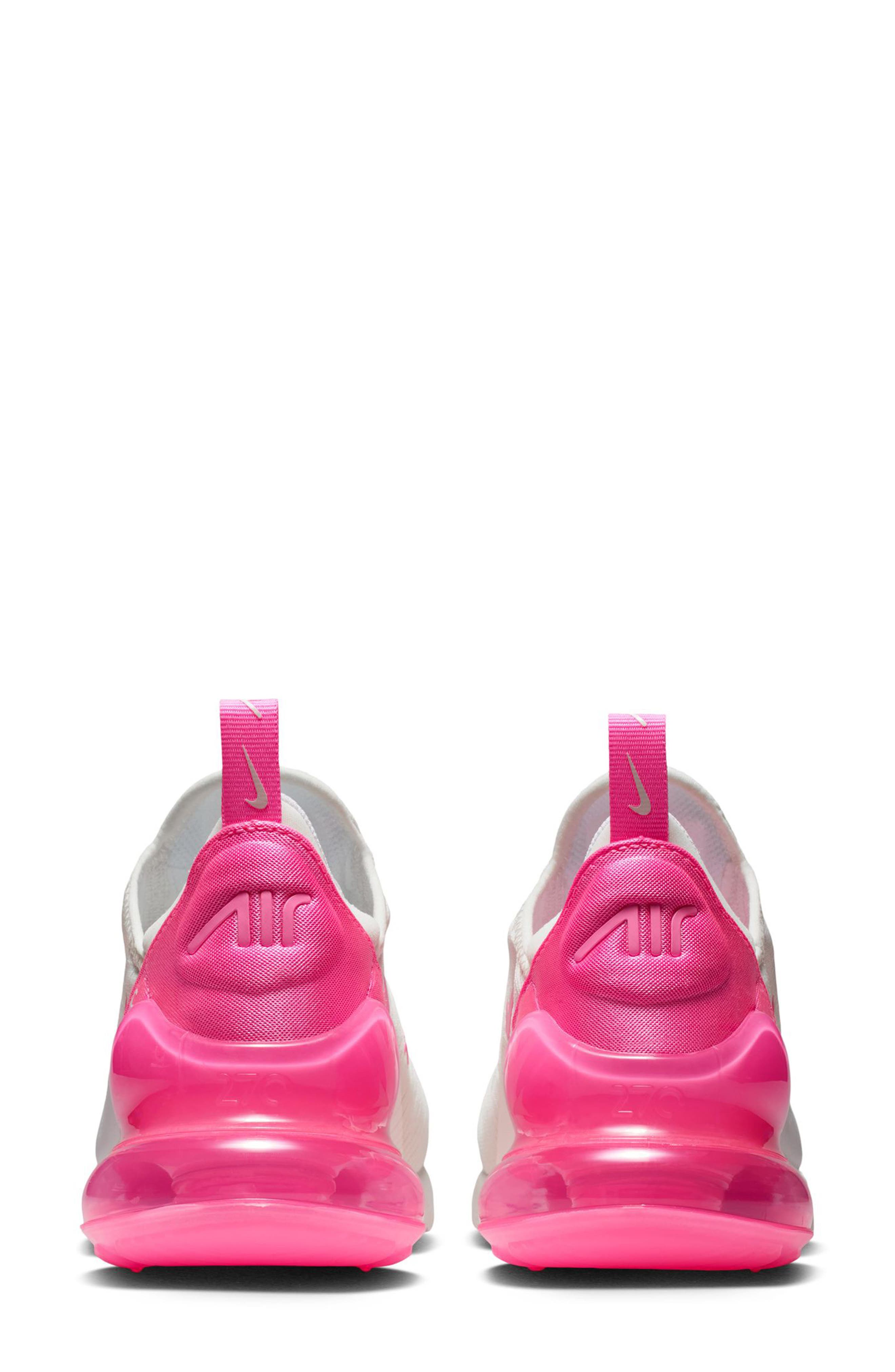 Nike Air Max 270 Sneaker, Alternate, color, 104 Smtwht/Pnkspl