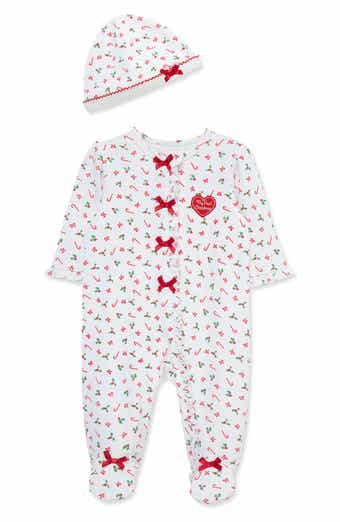 Candy Cane Footie & Hat Set