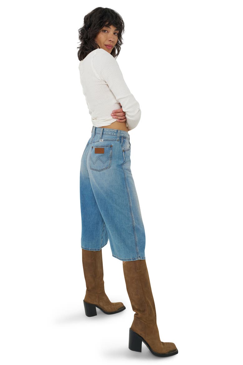 Denim Culottes, Alternate, color, SHIMMERSTONE