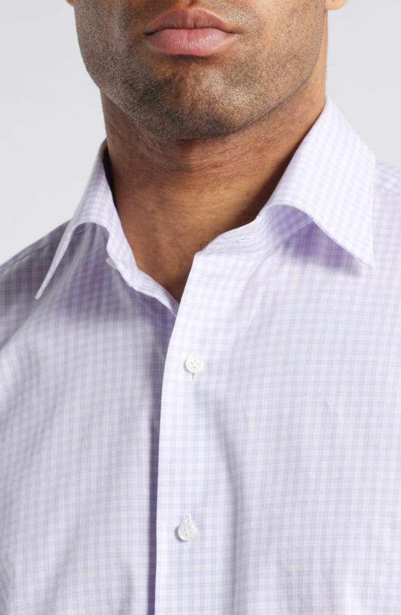 Peter Millar Crown Crafted Capri Cotton Sport Shirt, Alternate, color, Lavender Moon