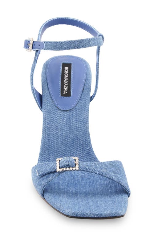 Bcbg Max Azria Skena Ankle Strap Sandal In Blue