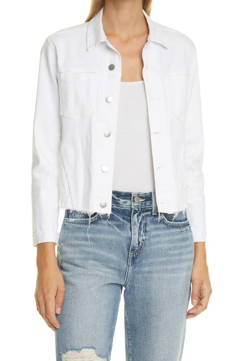 Janelle Raw Cut Slim Denim Jacket