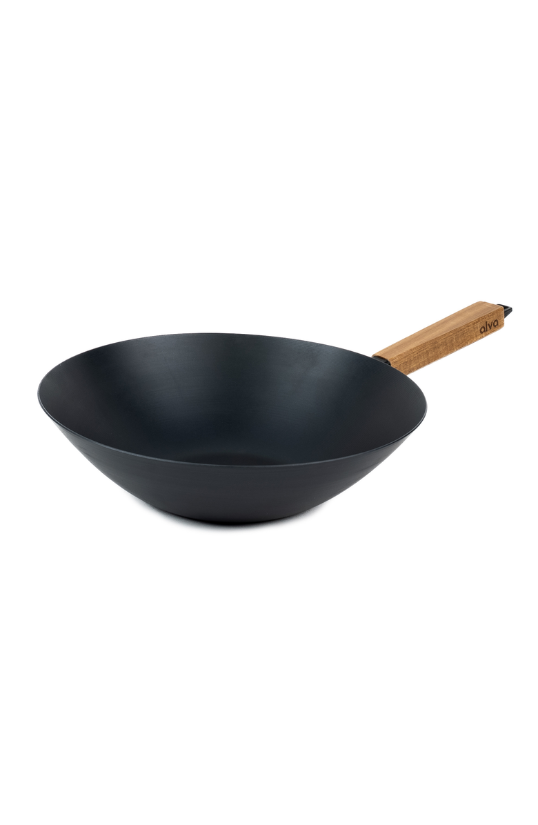 Alva Forest 12" Carbon Steel Wok, Main, color, Blue