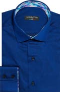 MASUTTO York Jacquard Button-Up Long Sleeve Shirt