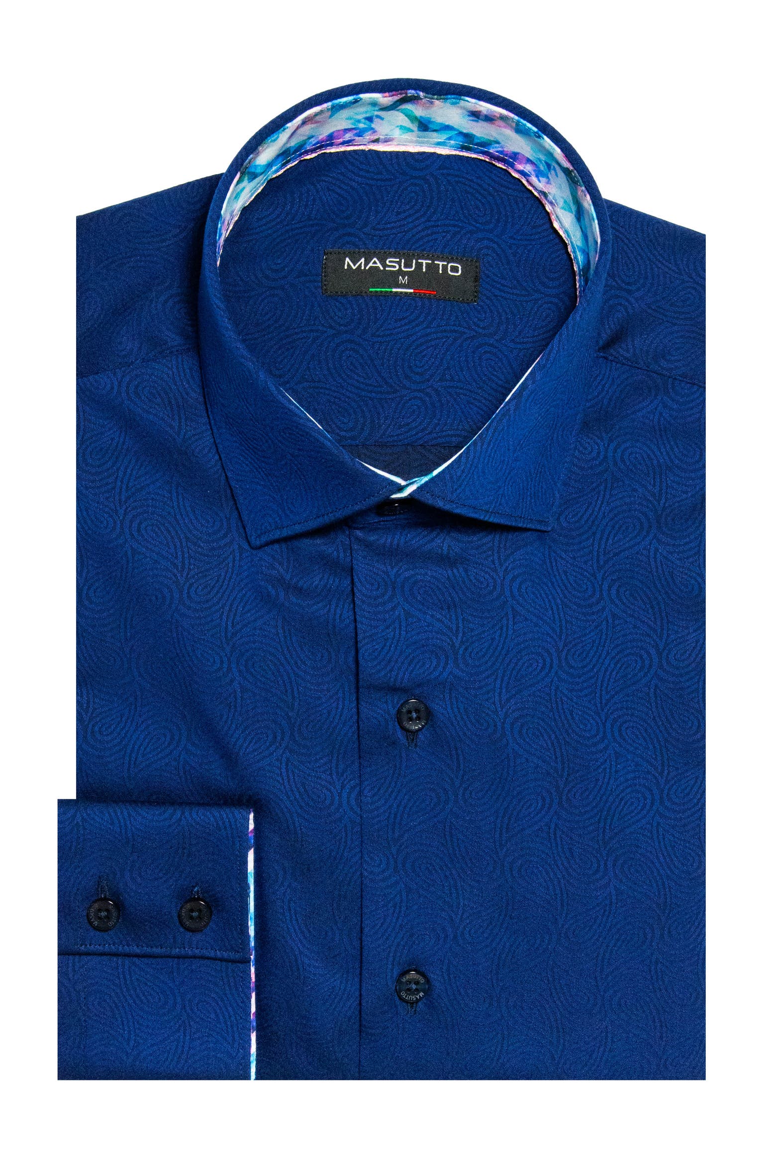 Card Color Button MASUTTO York Jacquard Button-Up Long Sleeve Shirt (Men) | Nordstrom