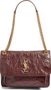 Saint Laurent Medium Niki Leather Shoulder Bag