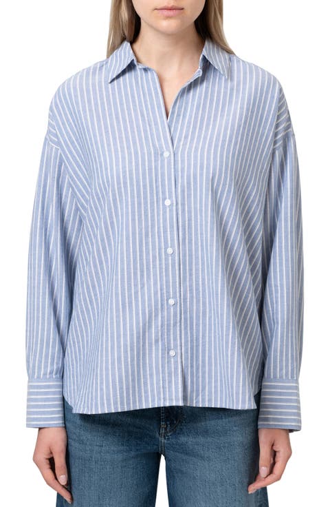 Stripe Button-Up Shirt
