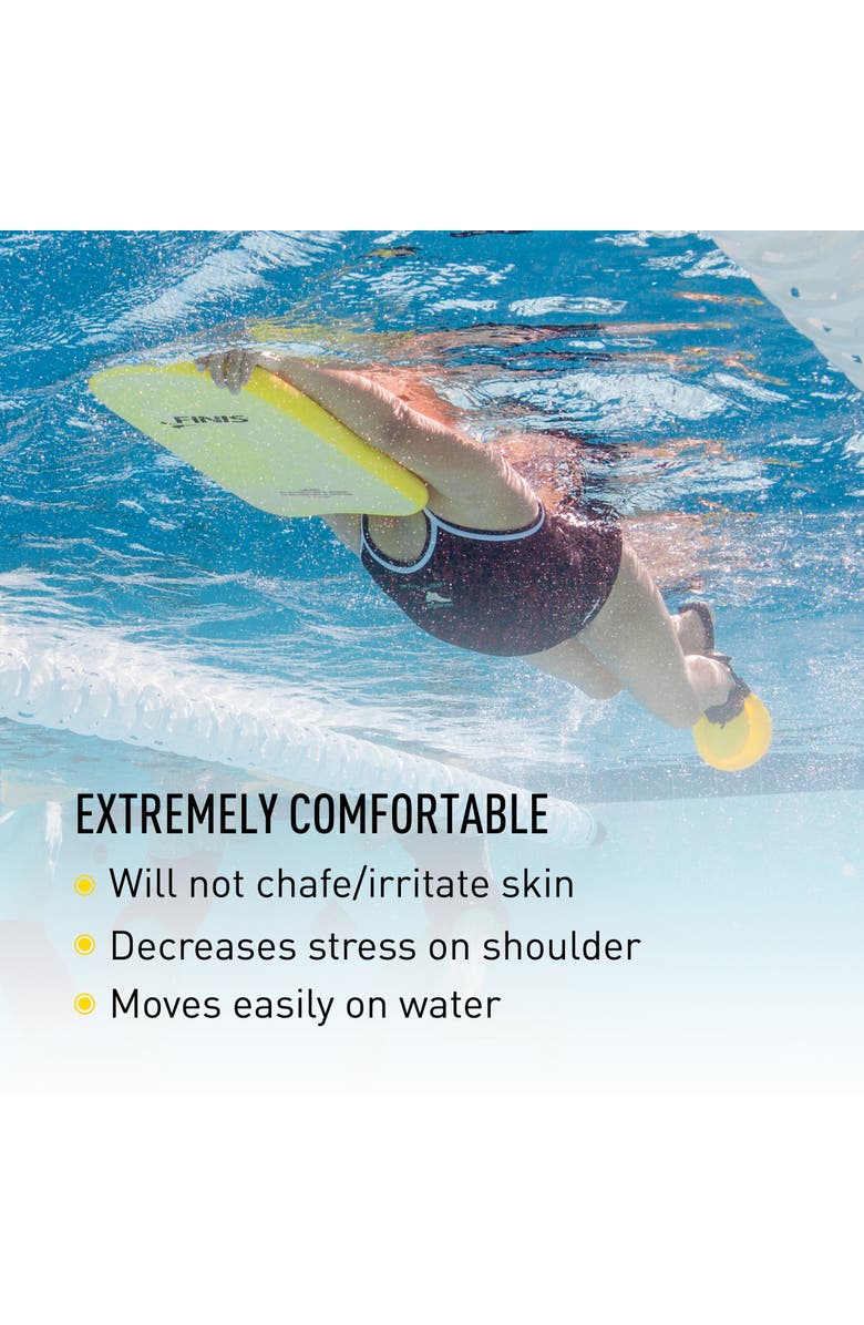 FINIS Foam Kickboard for Swim Training Builds Leg Strength Soft EVA Foam Comfortable Grip, Alternate, color, Yellow