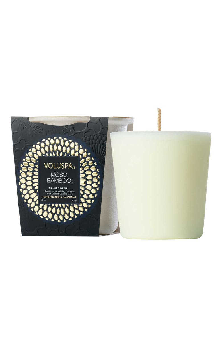Voluspa Moso Bamboo Classic Candle Refill, Main, color,