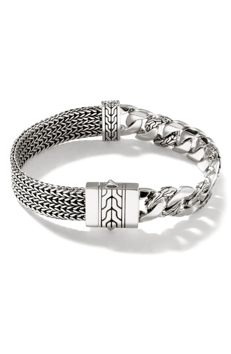John Hardy Rata Curb Chain Bracelet, Sterling Silver, Alternate, color,