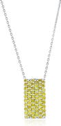 SOUZANA by Suzy Levian 14K Gold Pave Yellow Diamond Pendant Necklace