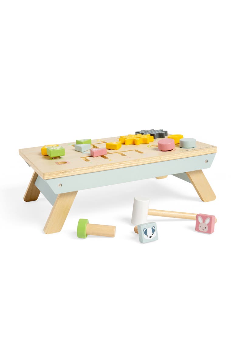 Bigjigs Toys FSC<sup>®</sup> Certified Tabletop Activity Bench, Alternate, color, White