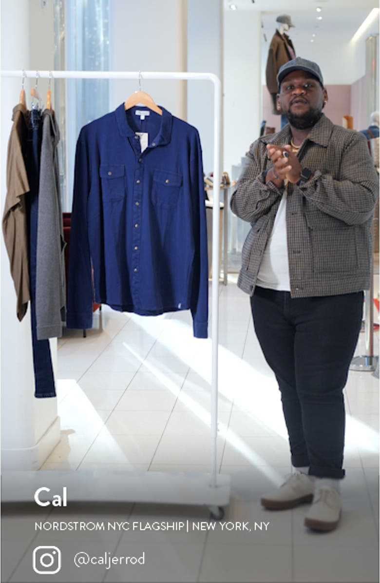 Lava Wash Stretch Cotton Shirt Jacket, sales video thumbnail